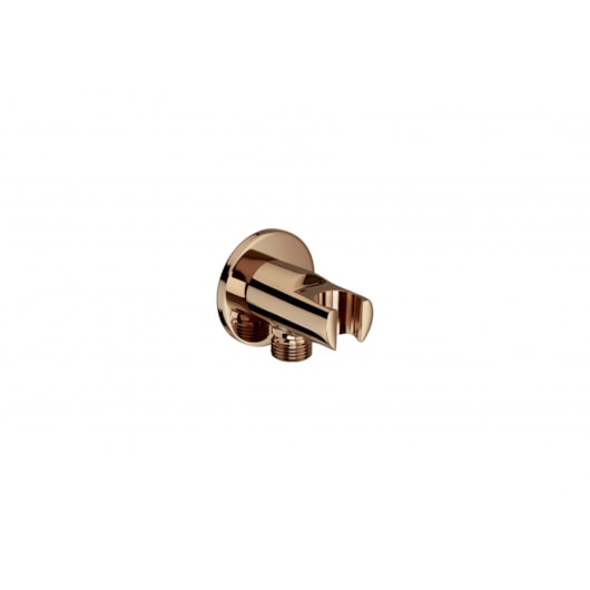 Suporte Para Ducha Manual Com Saída de Água Rose Gold Roca - Imagem principal - 1017cf28-e125-46de-bbcb-716a7a9b41fa