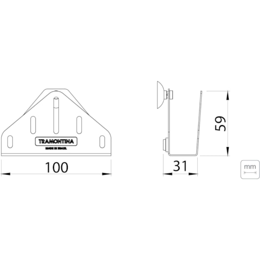 Suporte para Esponja de Lavar Louça em Aço Inox Tramontina - Imagem principal - 0c67efec-465e-4a10-9a47-583741a03247