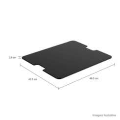 Tábua De Vidro Supra Hide Preto Deca 49,5x41,5cm