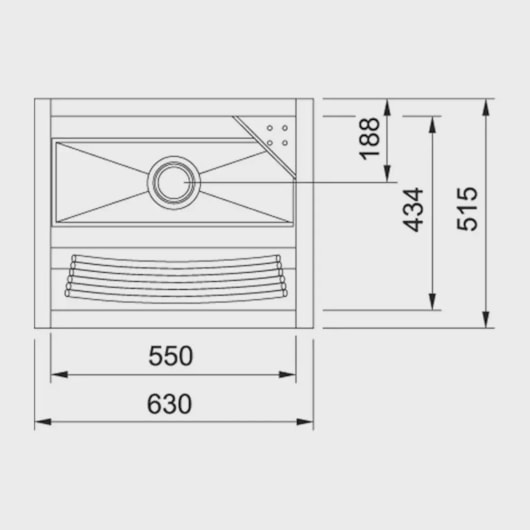 Tanque 430 Com Válvula 35 Litros Alto Brilho Docol 63x51,5x26cm - Imagem principal - b0d159bf-6737-48e1-83f9-cc3caed964fb