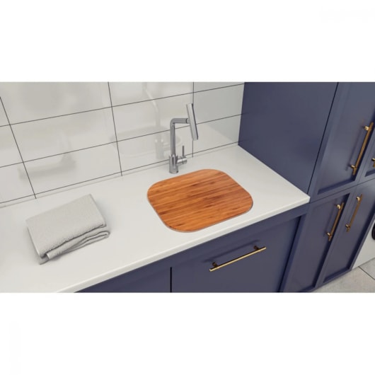 Tanque Com Tábua De Madeira Em Aço Inox Compact Tramontina 40x30cm - Imagem principal - acb55cb7-ce32-4624-b3a7-8d3492173a62