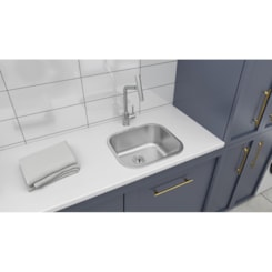 Tanque De Encaixe Em Inox Acetinado Hera Compact 19 Tramontina 40x30cm