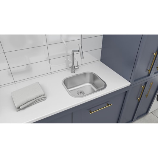 Tanque De Encaixe Em Inox Acetinado Hera Compact 19 Tramontina 40x35cm - Imagem principal - 7b3b2d59-e61f-497f-806a-bf9f6962cd00