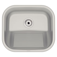 Tanque De Encaixe Em Inox Acetinado Hera Compact 19 Tramontina 40x35cm