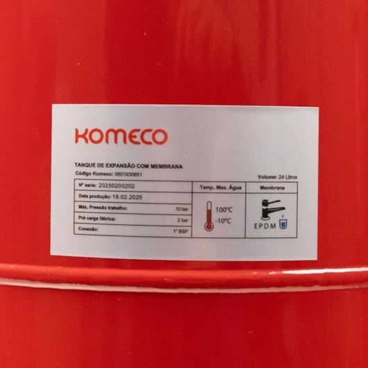 Tanque de Expansão Solar Komeco 24L - Imagem principal - d0b1f919-109c-42c2-b23c-544955299ea0