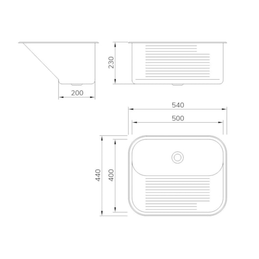 Tanque De Inox 50x40x23cm Ct-50 Com Válvula Escovado Mekal - Imagem principal - 8c03aa01-bb9a-424b-9e0d-f186b7ed7635