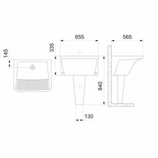 Tanque De Louça Gg 47l 66x57cm Branco Incepa - Imagem principal - 4897d8c8-3877-4a3a-a9f1-f6197146e3ca