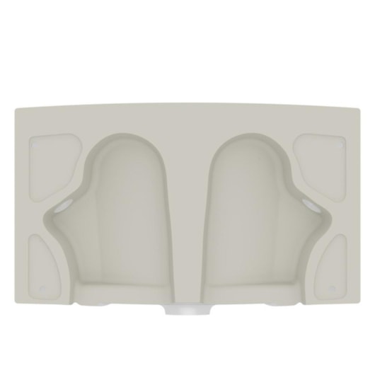 Tanque De Louça M 31l 53,5x48,5cm Branco Incepa - Imagem principal - a6462496-be52-4d28-9760-dd7192831a01