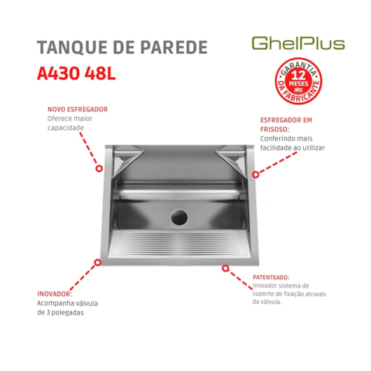 Tanque De Parede 48l Ghelplus - Imagem principal - dd4ce0f9-a5d2-4684-8e89-4b752c1f7621