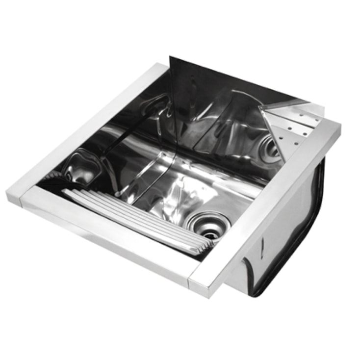 Tanque De Parede Reto Alto Brilho  Docol 44x48x26cm 23 L