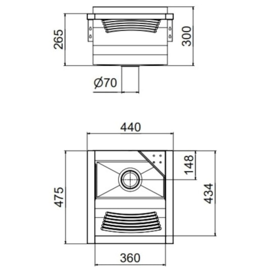 Tanque De Parede Reto Alto Brilho  Docol 44x48x26cm 23L - Imagem principal - 5662bb77-d0cd-4efc-ace5-9d8f04107bd1