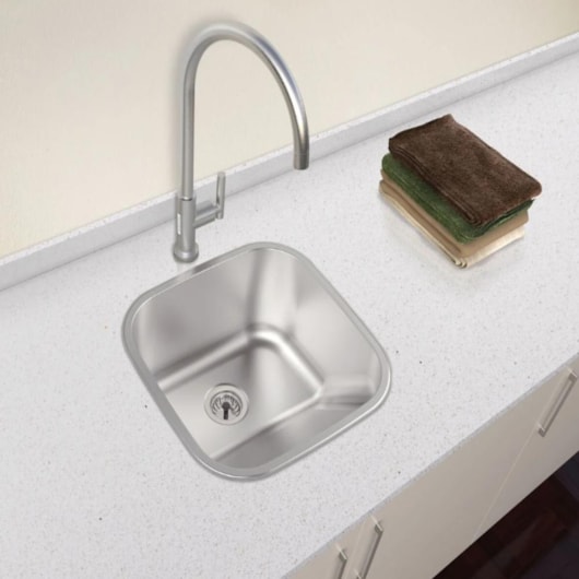 Tanque Em Inox De Encaixe Hera Com Válvula  3.1/2 Escovado Tramontina 40x40cm - Imagem principal - b3778ccb-98fb-4b31-ba5d-68c774ea8f64