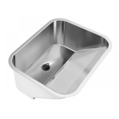 Tanque Em Inox Monobloco Acetinado Ghelplus 53x43cm 30L