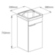 Tanque Em Polipropileno Com Gabinete De 1 Porta Branco Celite 75x38cm - 683d7657-6cbb-4bab-a261-c1cea168458a