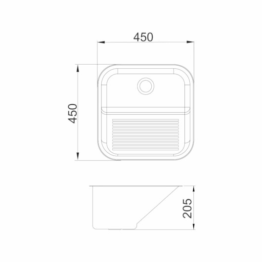 Tanque Monobloco De Embutir 25 Litros Acetinado Ghelplus  - Imagem principal - 1e2c6bd3-02cc-49f1-ba2f-b4ab11c71b45