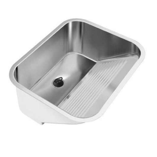 Tanque Monobloco Para Embutir A304 55l Com Válvula 20435 Acetinado Ghelplus 63x53cm  - Imagem principal - 4ed32bba-7fa5-42b4-821c-73a3289c843d