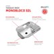 Tanque Monobloco Polido 32 Litros Docol 55x45x23 cm - 33df6890-adff-4876-ad30-f396b8475654