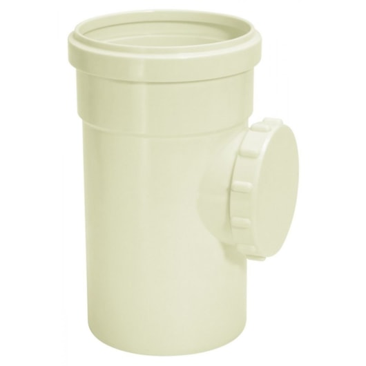 Tê De Inspeção Esgoto 100x75mm Amanco - Imagem principal - e639be3d-d730-4399-b7cb-27ad53d70688