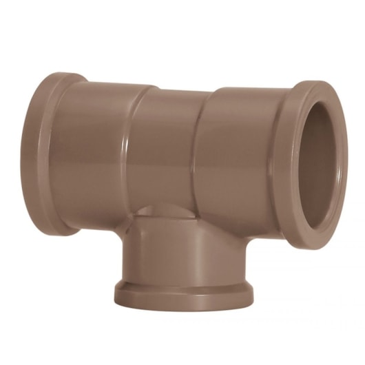 Tê De Redução Soldável 60x25mm Amanco - Imagem principal - 81784c09-e495-4d97-b638-888c48efa6d4