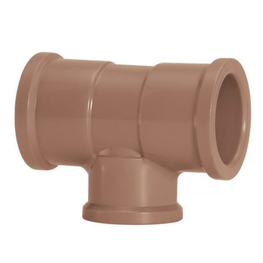 Tê De Redução Soldável 85x75mm Amanco - Imagem principal - 2e5b0cd2-955f-4616-bf60-003ad7577f05