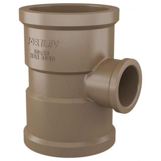 Tê De Redução Soldável Fortlev 4x2,5cm - Imagem principal - 447729af-ef17-49e1-99bd-8e9a61365909