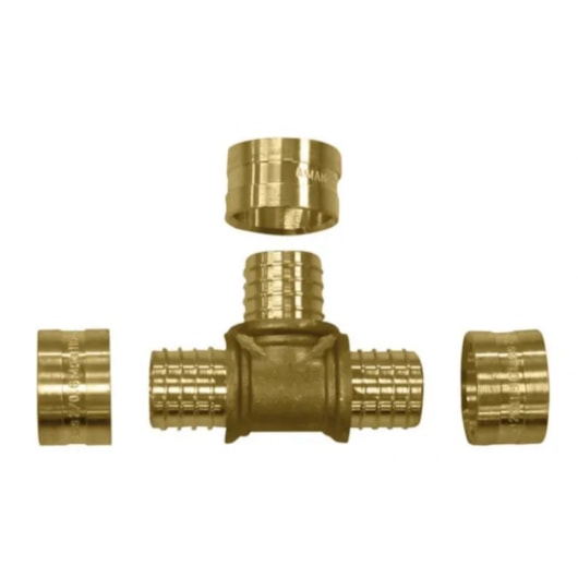 Tê Pex Amanco 16mm - Imagem principal - 63499ca6-9bb4-4bd3-93f0-ab215b39fa0a
