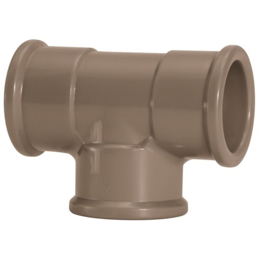 Tê Soldável 40mm Amanco - Imagem principal - c980f08b-a3fa-4b0e-a45e-ab0806a297d4