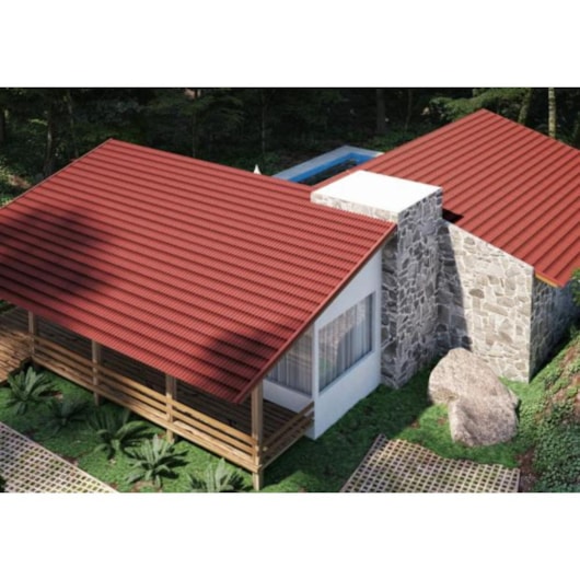 Telha Stilo 3D Vermelha Onduline 200x82m - Imagem principal - 65854376-bbca-4c2a-9b58-37b0ac314bb7