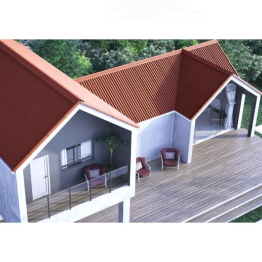Telha Stilo Vermelha Onduline 200x82cm - Imagem principal - 80979334-e24f-4077-87d3-c0ce96805ea9