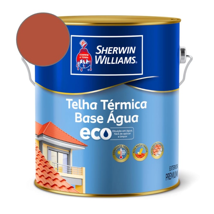 Telha Térmica Base Água Eco Cerâmica Telha Sherwin Williams 3,6L