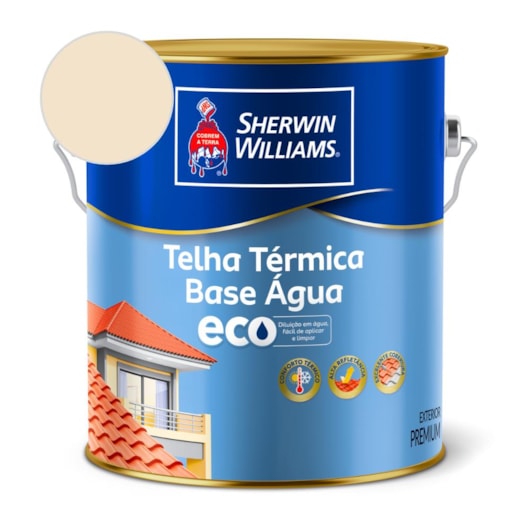 Telha Térmica Base Água Eco Perola Sherwin Williams 3,6L - Imagem principal - 70273b5d-28ce-480f-9a73-4c7df47b37fe
