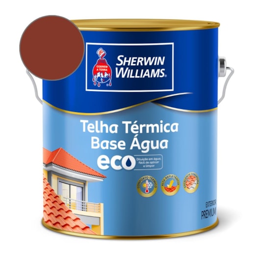 Telha Térmica Base Água Eco Vermelho Oxido Sherwin Williams 3,6L - Imagem principal - f531861e-0672-4a58-b28d-5aefa6d56576