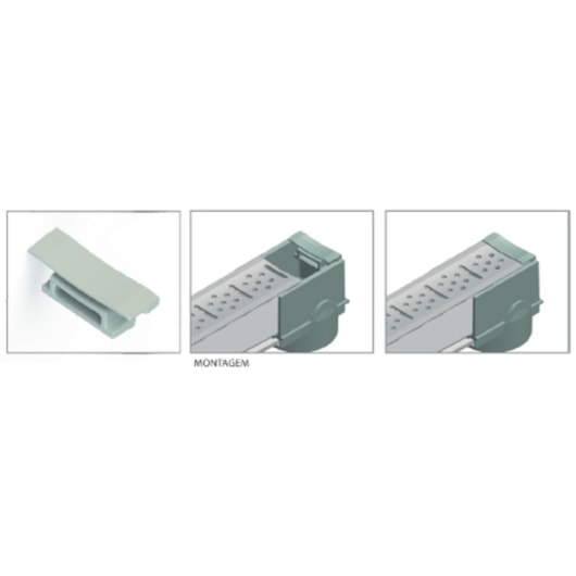 Terminal Para Grelha Top 50 Cp13 Cinza Top Max - Imagem principal - c649ba8d-8275-49ec-ba90-355017df9494