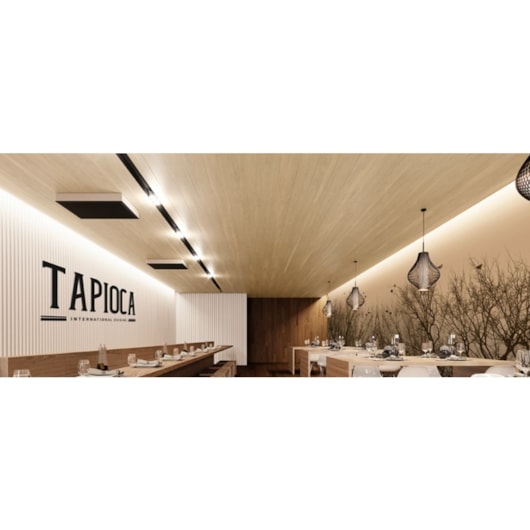 Teto Vinílico Wood Teca Bege 20X300Cm - Imagem principal - 1e942ef6-b560-4883-9af5-e2dbf4b0e717