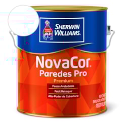 Tinta ACR Acetinado Paredes Pro NovaCor Branco Sherwin Williams 3,6L