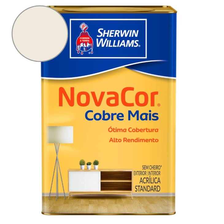Tinta ACR Cobre Mais NovaCor Bianco Sereno Sherwin Williams 18L