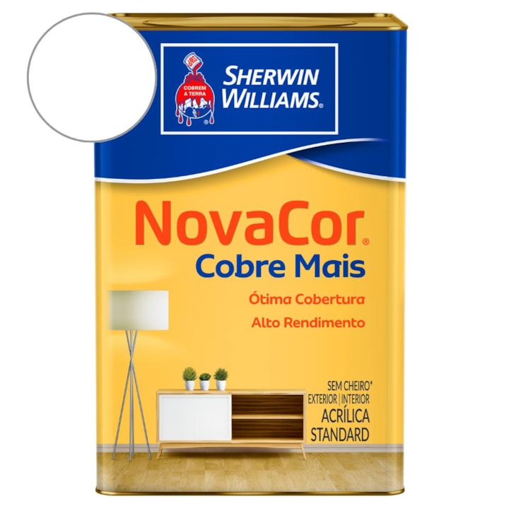Tinta ACR Cobre Mais NovaCor Branco Sherwin Williams 18L
