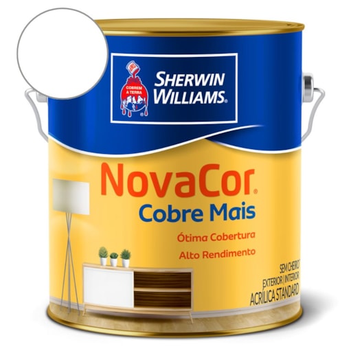 Tinta ACR Cobre Mais NovaCor Branco Sherwin Williams 3,6L - Imagem principal - 6c2f8a1a-eccf-490b-a245-1a2b20a923ea