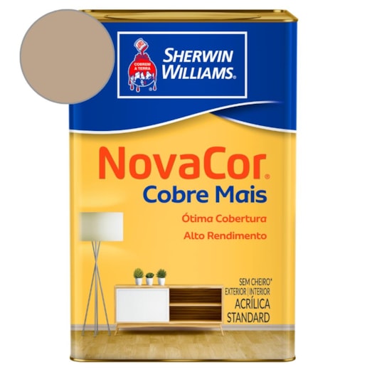 Tinta ACR Cobre Mais NovaCor Camurca Sherwin Williams 18L - Imagem principal - 12ffa0e6-322b-400c-9db1-6a3263488e15