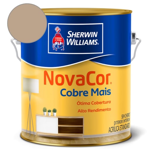 Tinta ACR Cobre Mais NovaCor Camurça Sherwin Williams 3,6L - Imagem principal - f3bba55c-4596-4d67-93a2-19a2d998884c