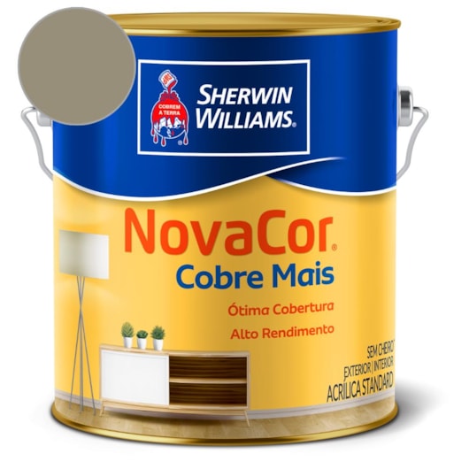 Tinta ACR Cobre Mais NovaCor Concreto Sherwin Williams 3,6L - Imagem principal - 2e8abda5-feb4-4a48-a95f-44a635b4458d
