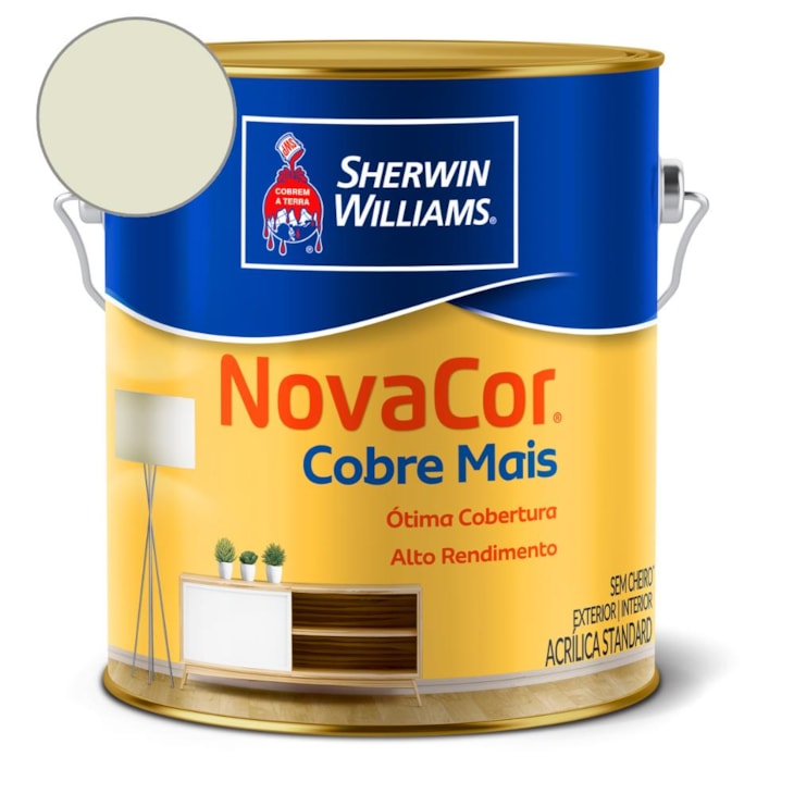 Tinta ACR Cobre Mais NovaCor Erva Doce Sherwin Williams 3,6L