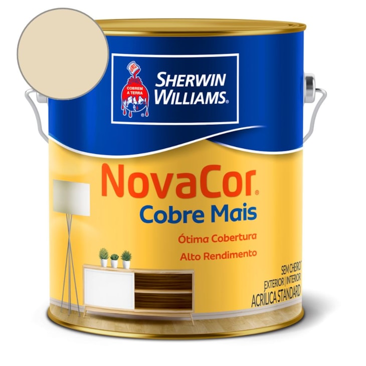 Tinta ACR Cobre Mais NovaCor Marfim Sherwin Williams 3,6L
