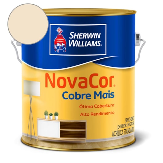 Tinta ACR Cobre Mais NovaCor Perola Sherwin Williams 3,6L - Imagem principal - fd8a3a5a-191b-426b-9dcb-5ddd629520a3