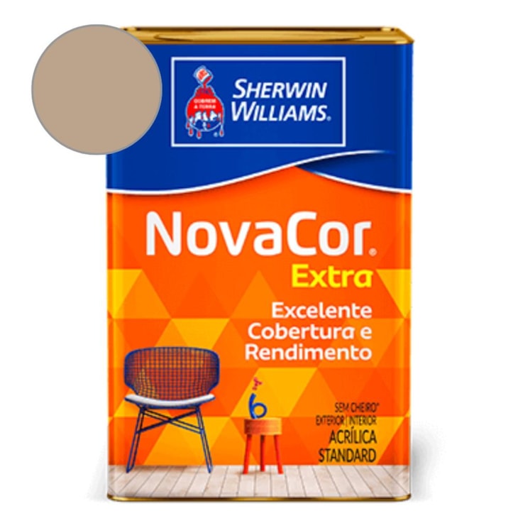 Tinta ACR Fosco Mais Rendimento NovaCor Camurca Sherwin Williams 18L