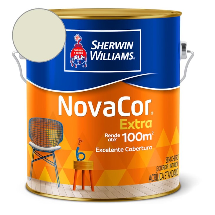Tinta ACR Fosco Mais Rendimento NovaCor Erva Doce Sherwin Williams 3,6L