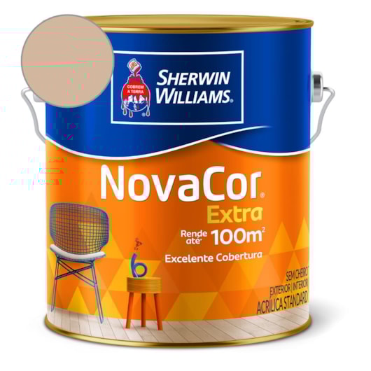 Tinta ACR Fosco Mais RendiMetaliconto NovaCor Areia Sherwin Williams 3,6L - Imagem principal - ff67057a-86fd-44fe-ade9-30185bfd0fb5