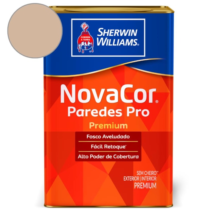 Tinta ACR Fosco Paredes Pro Areia Sherwin Williams 18L