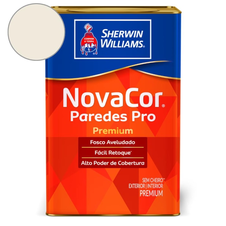Tinta ACR Fosco Paredes Pro Bianco Sereno Sherwin Williams 18L