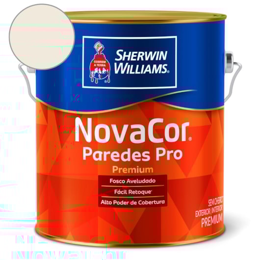 Tinta ACR Fosco Paredes Pro Bianco Sereno Sherwin Williams 3,6L - Imagem principal - 8d1c7ad1-254b-4d07-b9d1-9c55e38962e3